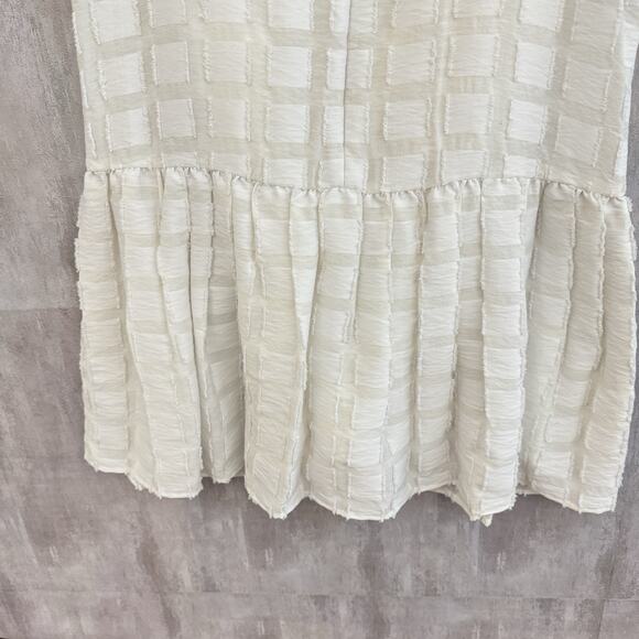 Maeve Dress Women’s Medium Orlaya Drop Waist Patch White Ivory Boho Contemporary - Picture 13 of 16